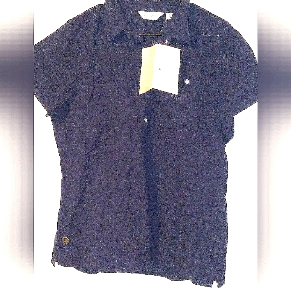NWT Tegetta short sleeve blue light weight size 16 women's